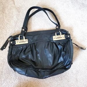 B MAKOWSKY Tote black genuine leather - NWTO